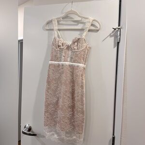 Victoria secret vintage lace corset dress